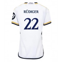 Fotbalové Dres Real Madrid Antonio Rudiger #22 Dámské Domácí 2023-24 Krátký Rukáv